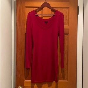 Express Red Sweater Dress